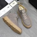 UGG High-Top Lace-Up Sneaker Boot — Taupe Grey | Shearling Lining | Chunky Lug Sole