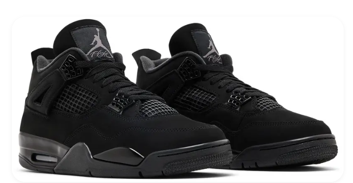 Air Jordan 4 Retro 'Black Cat' 2025 Women's Sneaker – CU1110-010