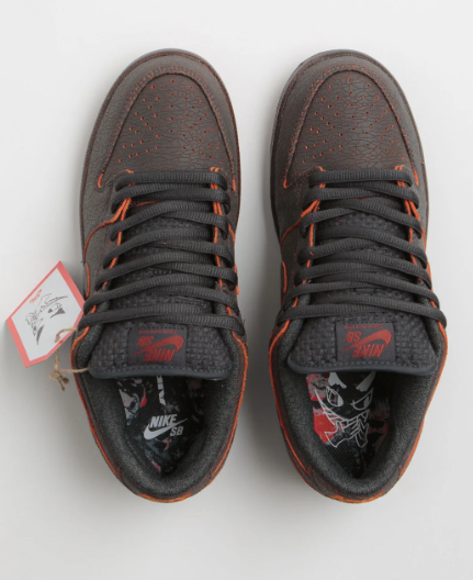 Nike SB Dunk Low Pro Premium 'Krampus' – Dark Smoke Grey/Campfire Orange/Black