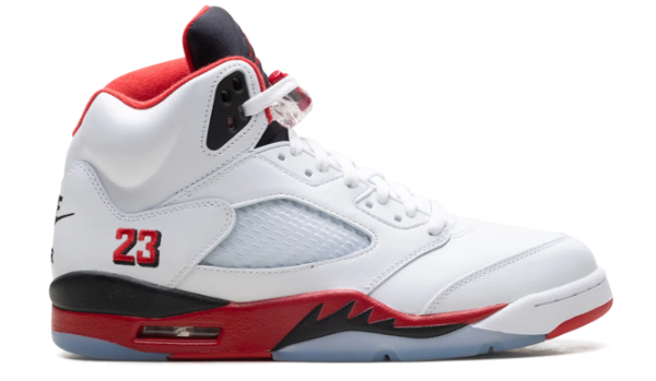 Air Jordan 5 "Fire Red / Black Tongue" (2025) – HQ7978-101 | Sizes 3–13