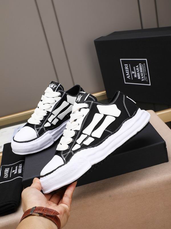 Amiri x Maison Mihara Yasuhiro Skeleton Low-Top Sneaker – Black / White