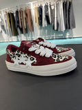 Amiri One Star Low – Burgundy / Leopard