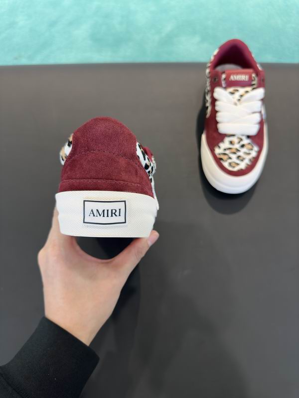 Amiri One Star Low – Burgundy / Leopard