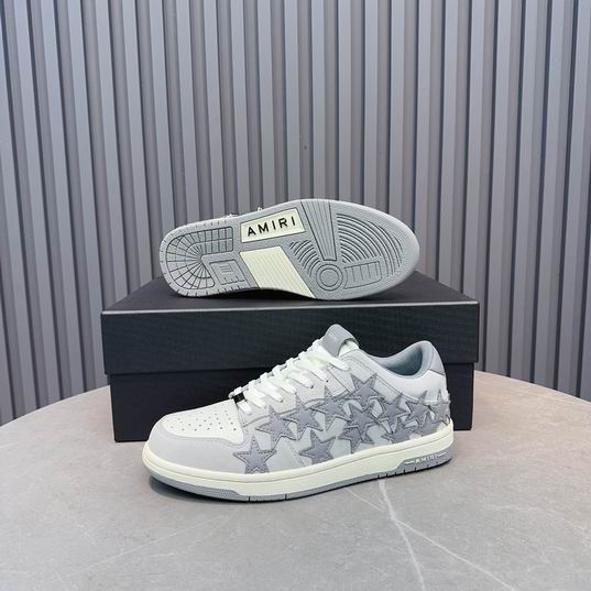 Amiri Stars Low Sneaker – White/Grey