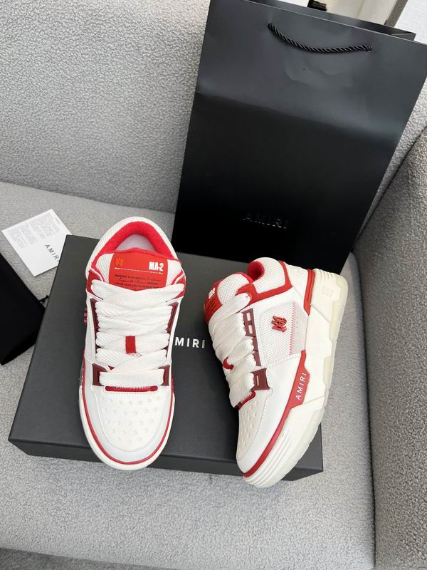 Amiri MA-2 Low Sneaker – White/Red