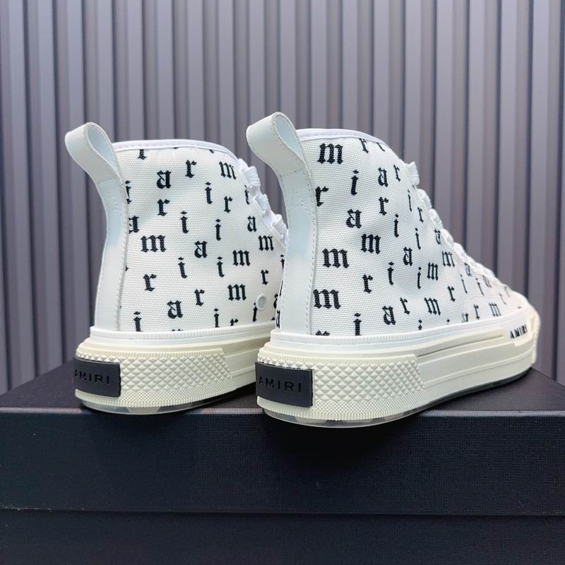 Amiri Court High – White Black Monogram