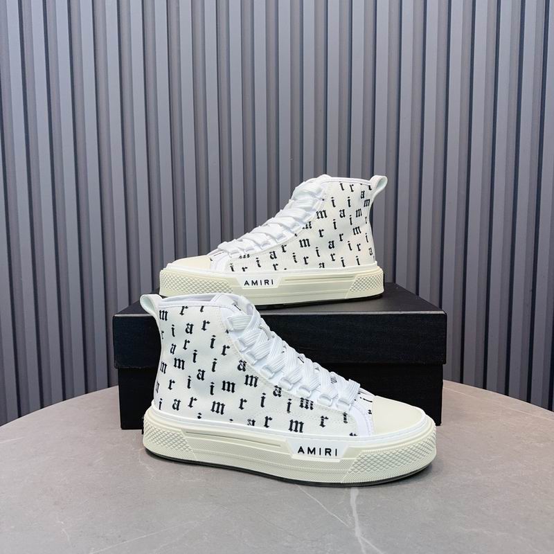 Amiri Court High – White Black Monogram