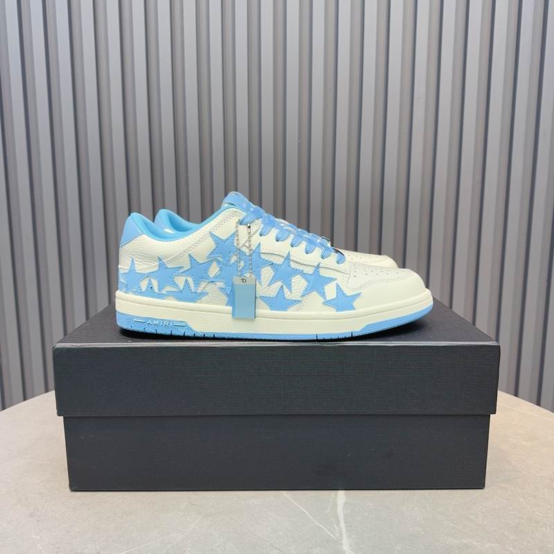 Amiri Stars Court Low – Baby Blue White