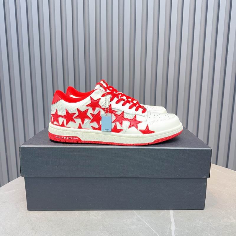 Amiri Stars Low Sneaker – White / Red