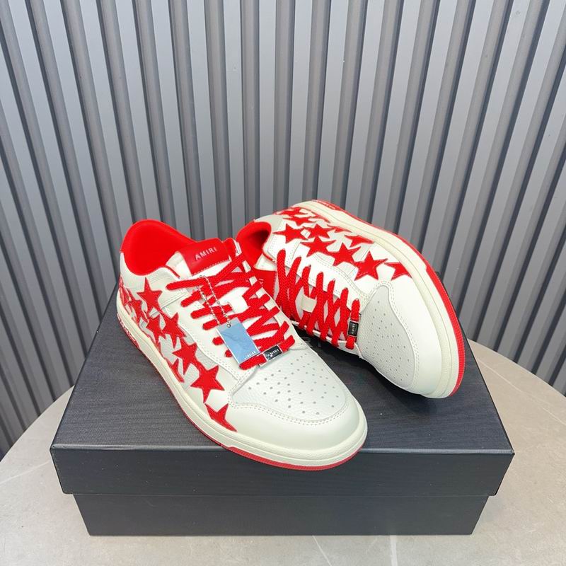 Amiri Stars Low Sneaker – White / Red