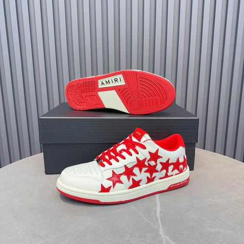 Amiri Stars Low Sneaker – White / Red
