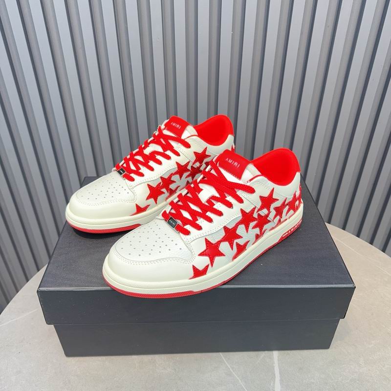 Amiri Stars Low Sneaker – White / Red