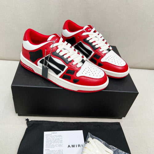 Amiri Skel-Top Low – Red / White / Black