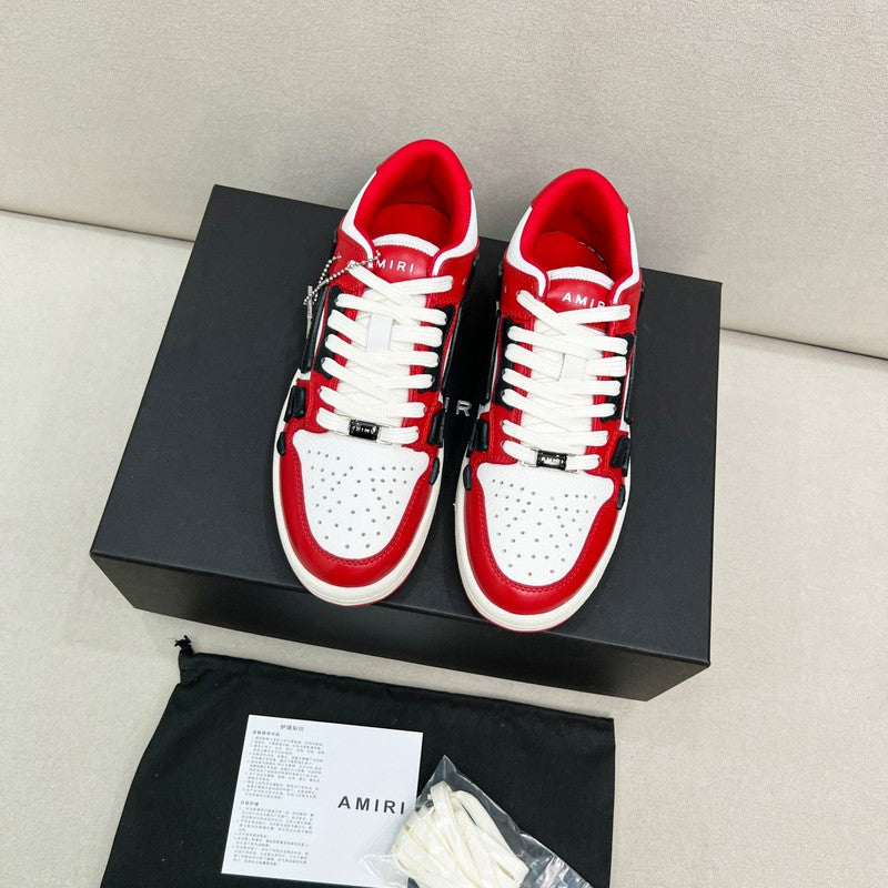 Amiri Skel-Top Low – Red / White / Black