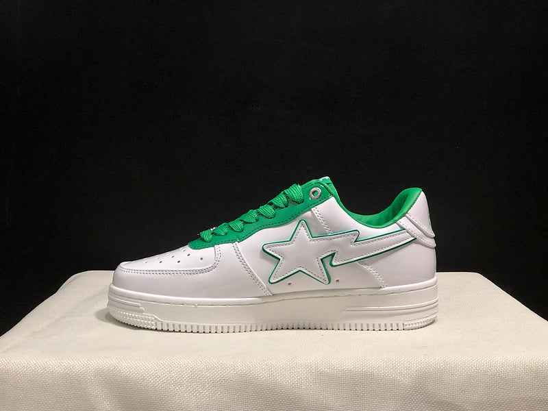 BAPE STA Low 'White/Green' — EU 35–45