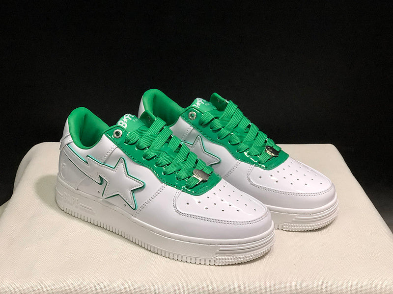 BAPE STA Low 'White/Green' — EU 35–45