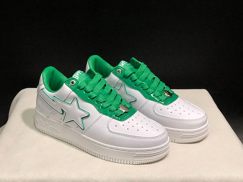 BAPE STA Low 'White/Green' — EU 35–45