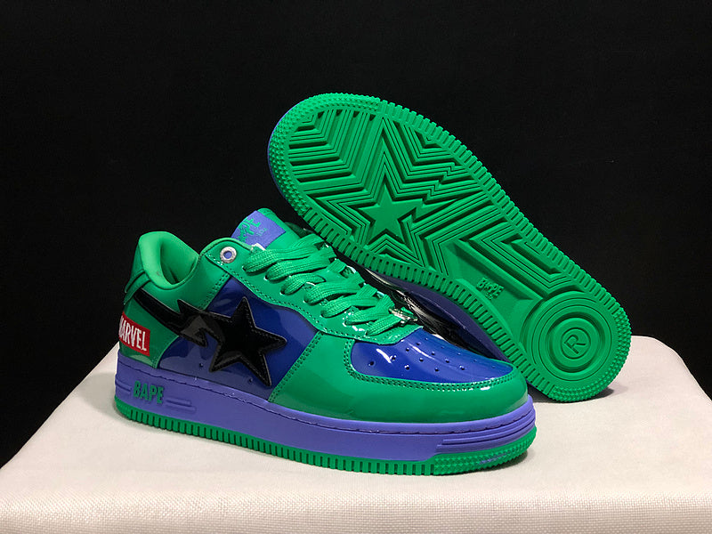 BAPE STA Low × Marvel 'Hulk' — EU 36–45