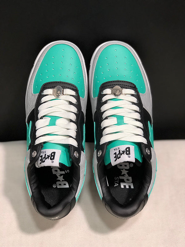 BAPE STA Low 'Mint Grey' — EU 36–45