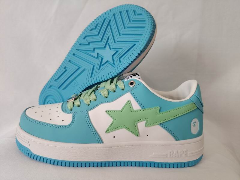 BAPE STA Low 'Pink Teal / Green Pink' — EU 35–45