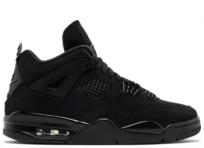 Air Jordan 4 Retro 'Black Cat' 2025 Women's Sneaker – CU1110-010